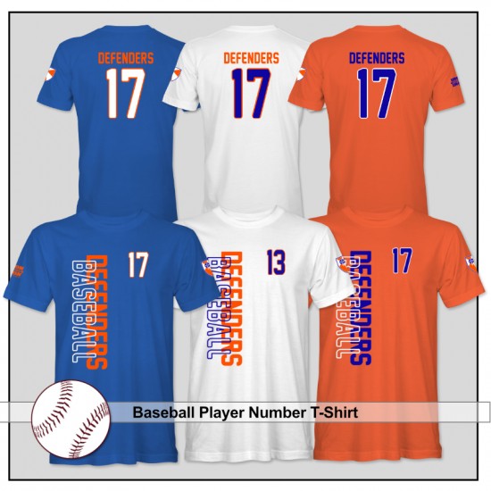 DEFENDERS SPORTS Personalized Player Number Apparel