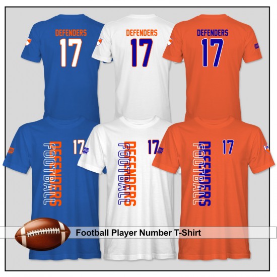 DEFENDERS SPORTS Personalized Player Number Apparel