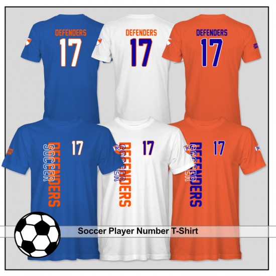 DEFENDERS SPORTS Personalized Player Number Apparel
