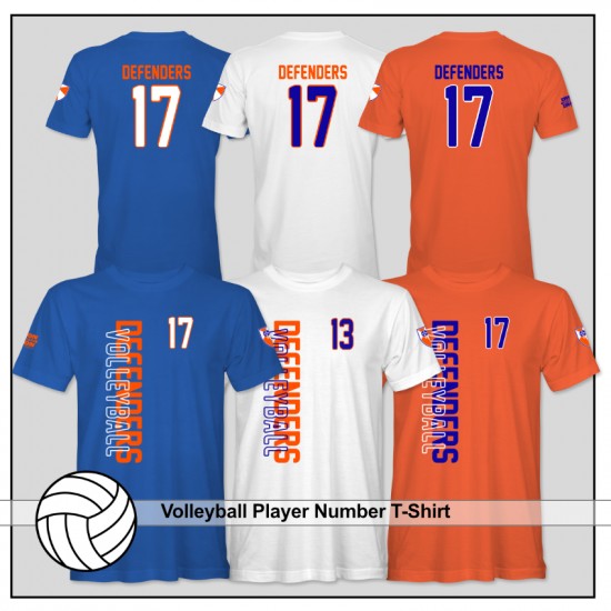 DEFENDERS SPORTS Personalized Player Number Apparel